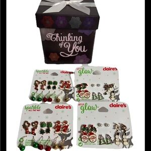 Claire's Festive Holiday Earring 4 Set